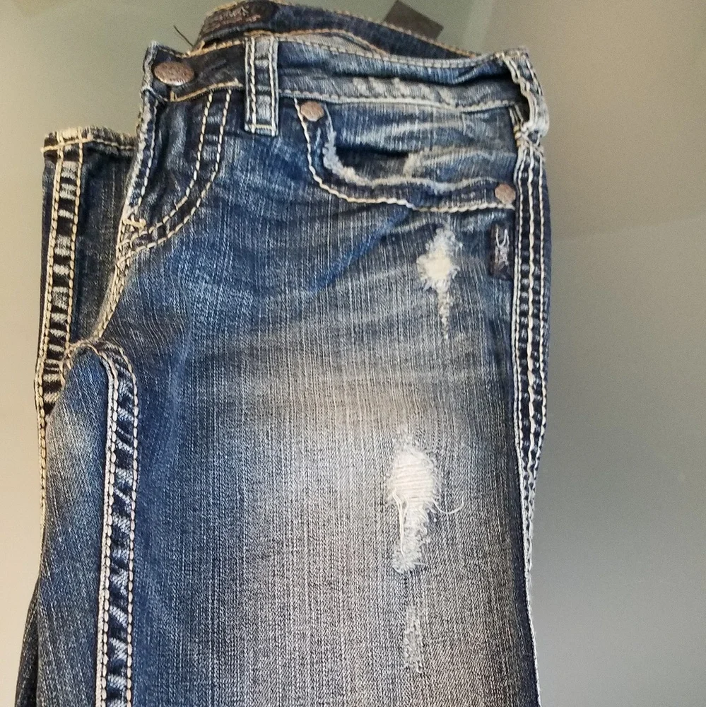 NEW Silver Aiko Jeans - Picture 3 of 5